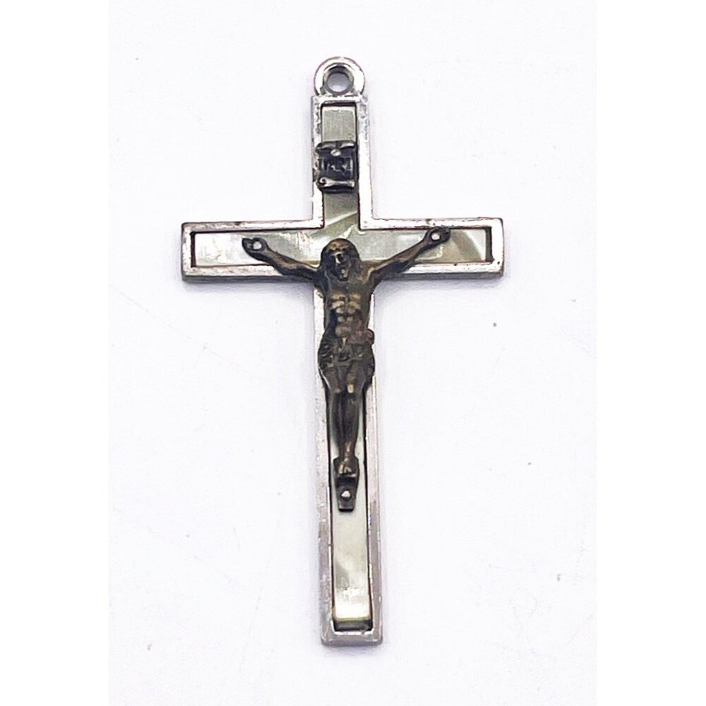 Vintage Roman Catholic Crucifix Catacombs St Callistus Rome Pilgrimage Pendant